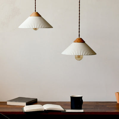 Artisan Concrete Summit Mountain Pendant Light Fixture Cream White