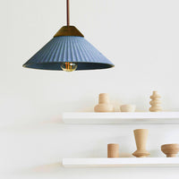Artisan Concrete Summit Mountain Pendant Light Fixture Ocean Blue