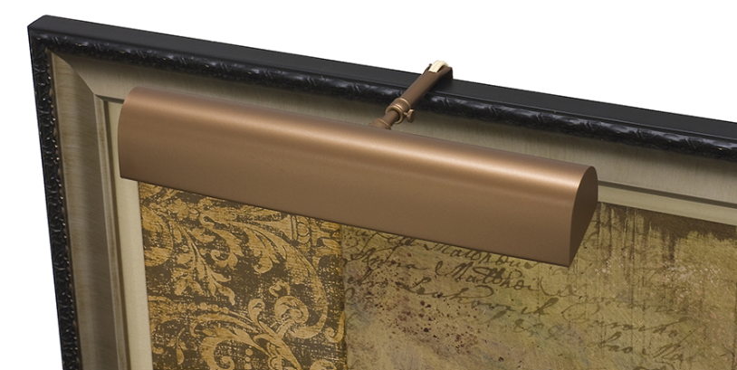 14-inch Classic Traditional Bronze in-Line Hi-Lo Switch Plug-In Picture Light