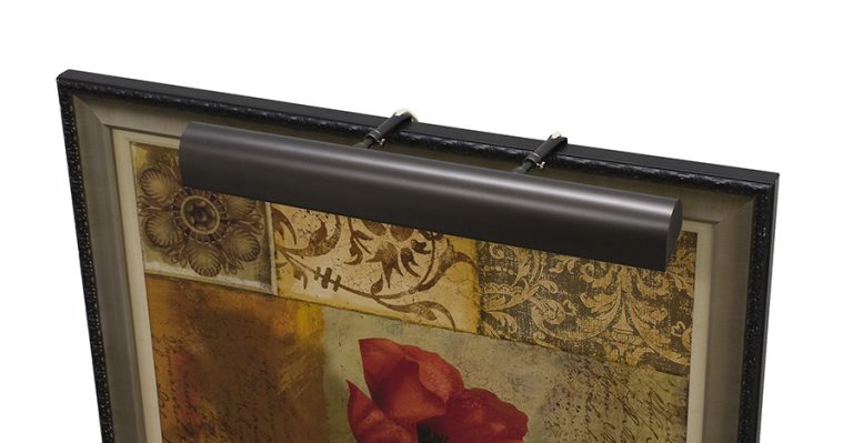 24-inch Classic Traditional Mahogany Bronze in-Line Hi-Lo Switch Plug-In Picture Light
