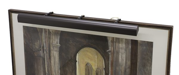 36-inch Classic Traditional Mahogany Bronze Plug-In Picture Light