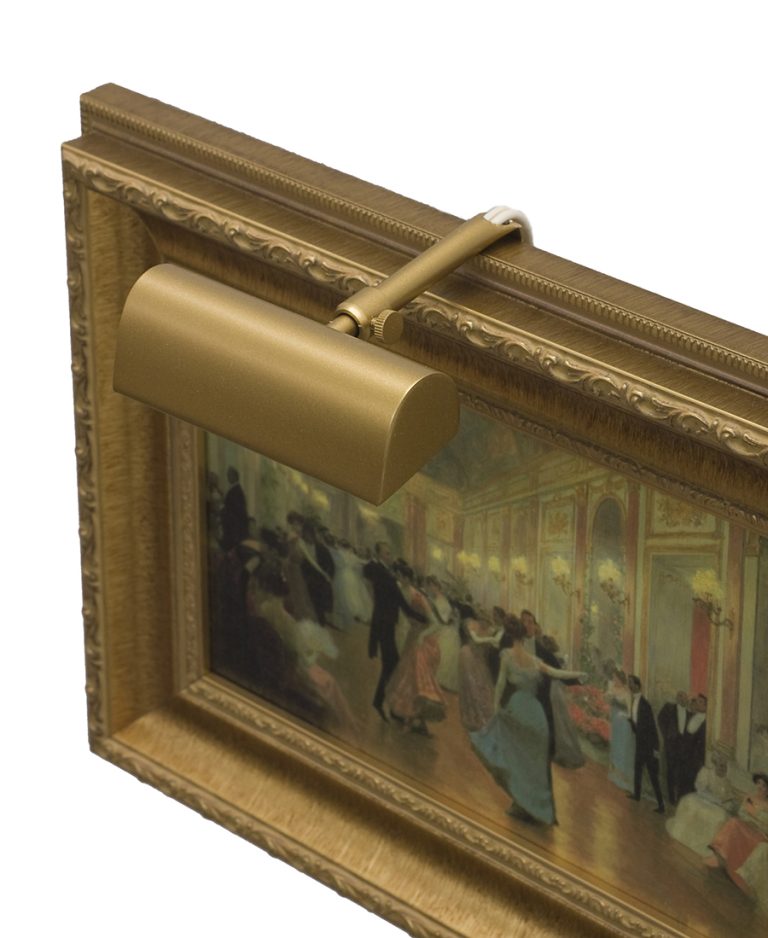 4-inch Classic Traditional Gold Plug-In Picture Light