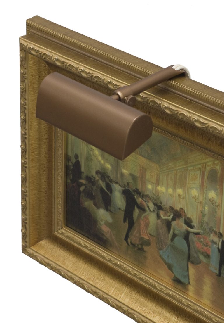 4-inch Classic Traditional Bronze Plug-In Picture Light