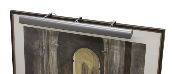42-inch Classic Traditional Pewter Plug-In Picture Light