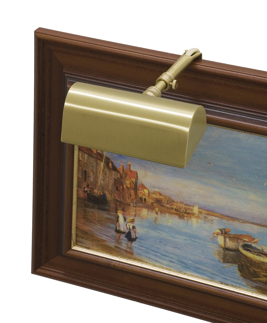5-inch Classic Traditional Satin Brass Plug-In Picture Light