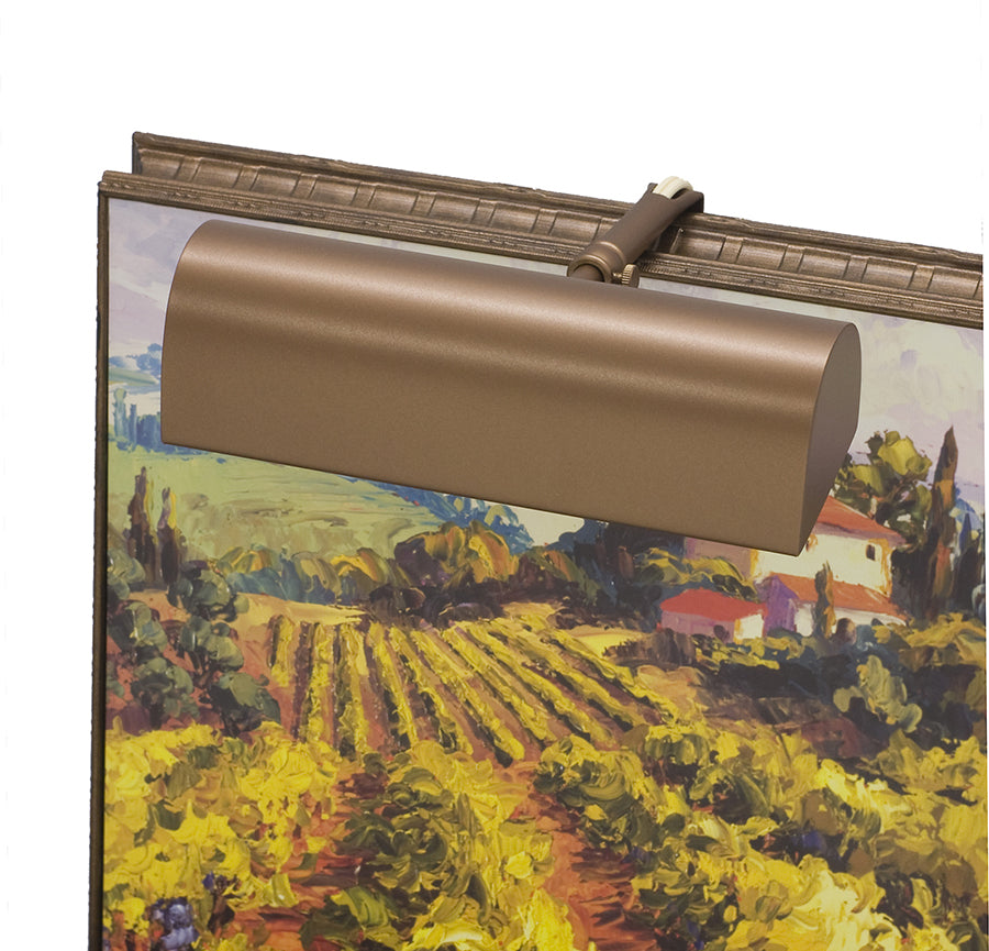 8-inch Classic Traditional Bronze Plug-In Picture Light