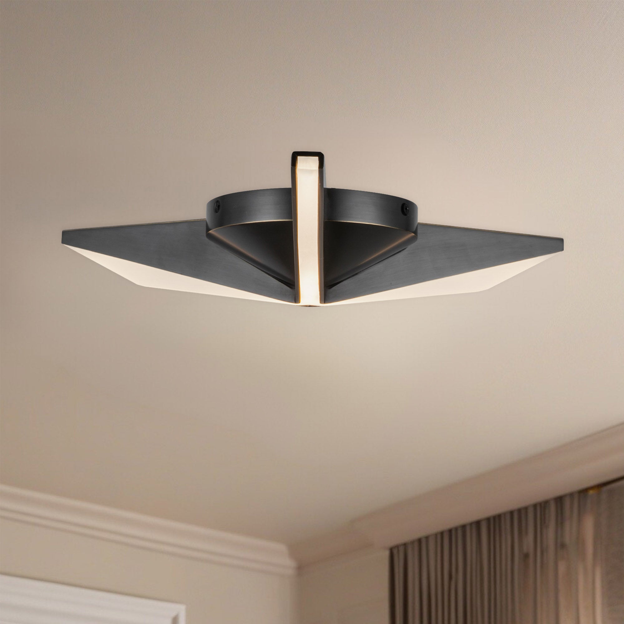 Tachi 15-in Steel Flush Mount