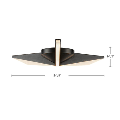 Tachi 18-in Steel Flush Mount