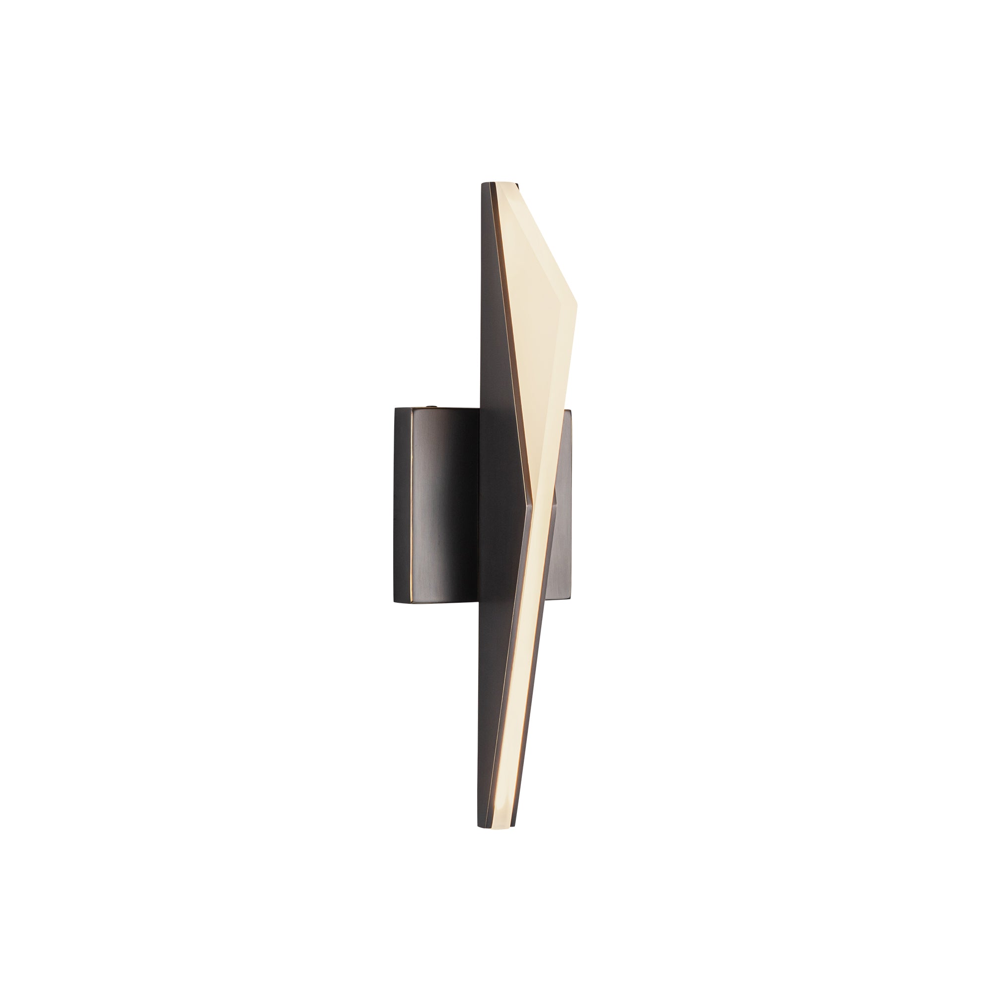 Tachi 15-in Steel Acrylic Wall Sconce