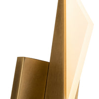 Tachi 15-in Steel Acrylic Wall Sconce