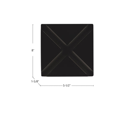 Tac 6-in Aluminum Outdoor Wall Sconce