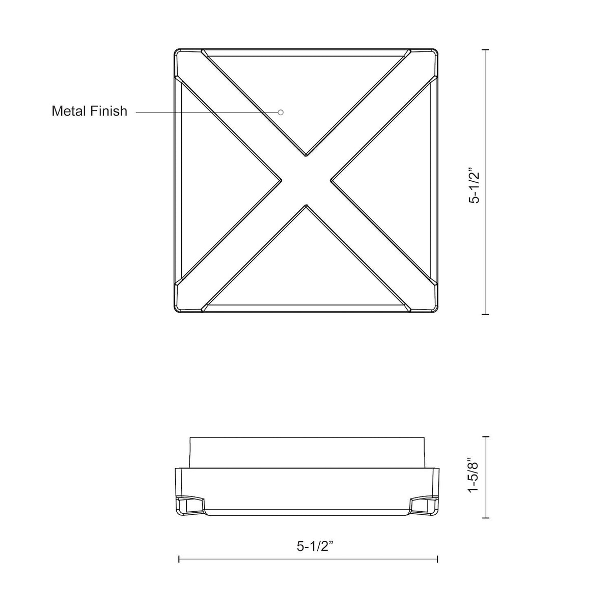 Tac 6-in Aluminum Outdoor Wall Sconce