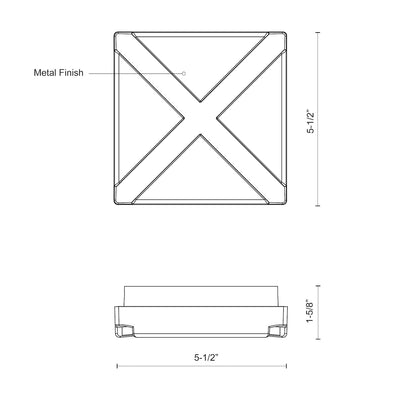 Tac 6-in Aluminum Outdoor Wall Sconce