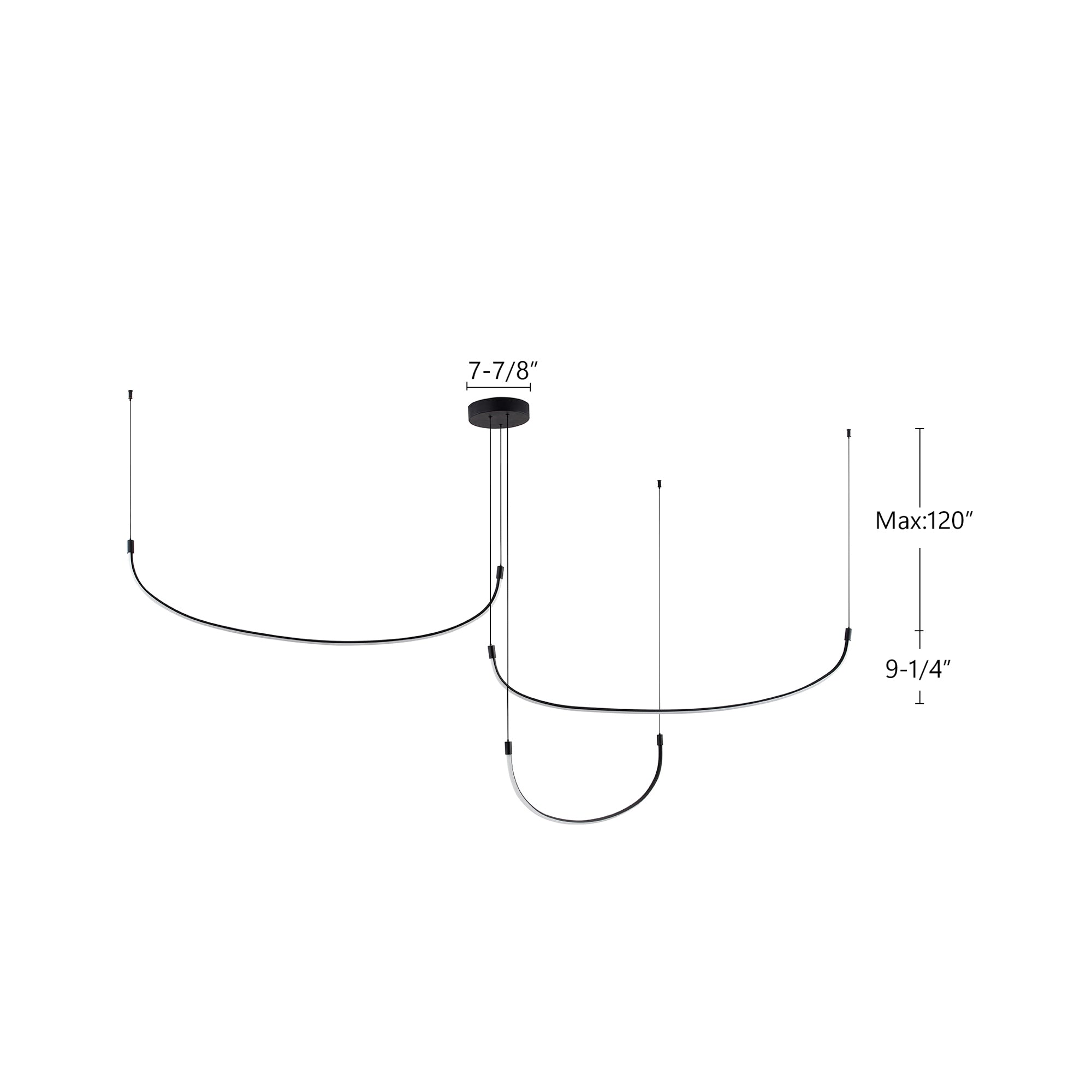 Talis 70-in 3 Light Dimmable LED Multi
