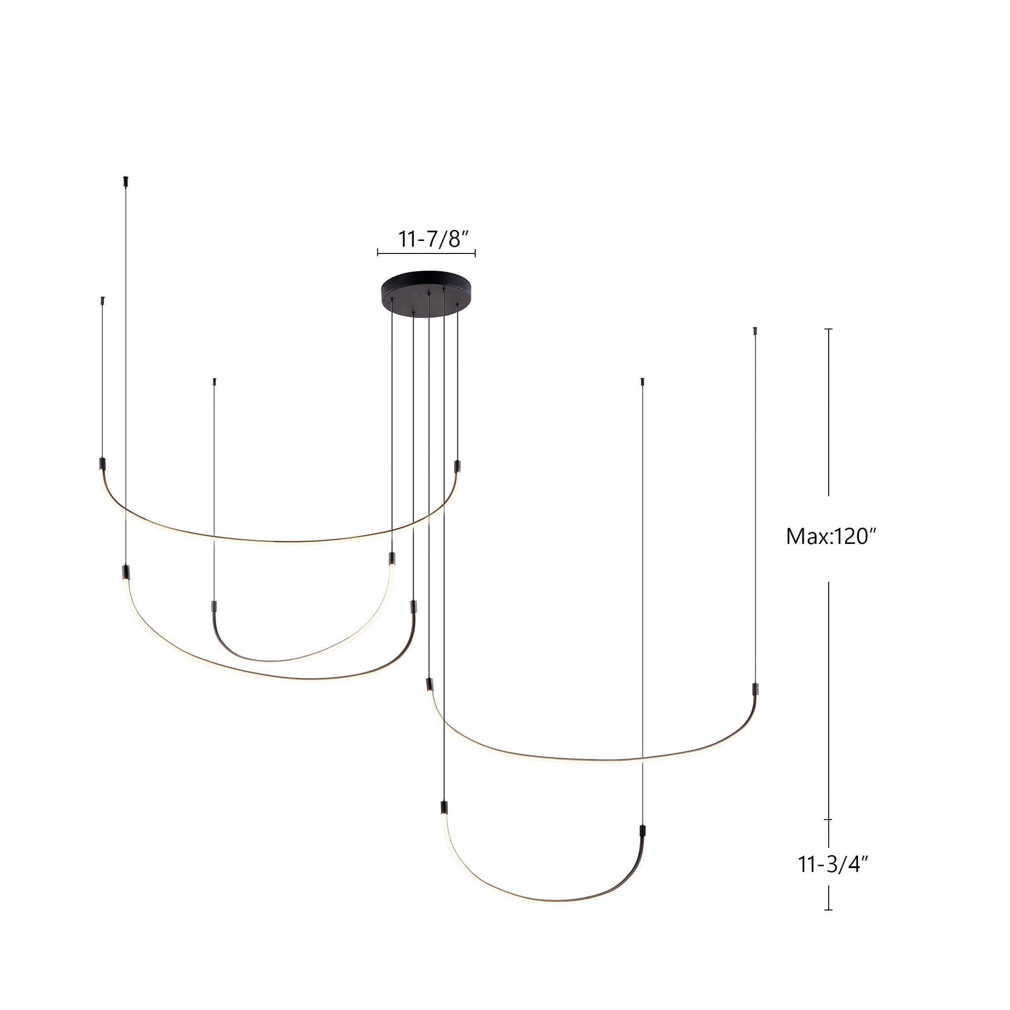 Talis 90-in 5 Light Dimmable LED Multi