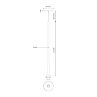 Taper 24-in Aluminum Pendant