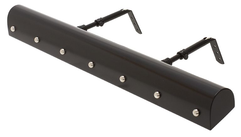 24-inch Classic Traditional Black Polished Nickel Ball Plug-In Picture Light