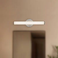 Tectra 18-in Aluminum Steel Acrylic Wall Sconce