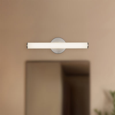 Tectra 18-in Aluminum Steel Acrylic Wall Sconce