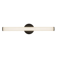 Tectra 24-in Aluminum Steel Acrylic Wall Sconce
