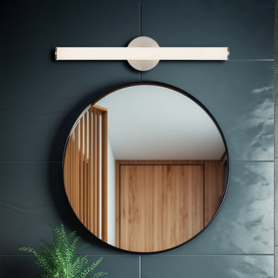Tectra 24-in Aluminum Steel Acrylic Wall Sconce