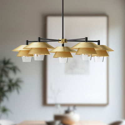 Tetsu 38-in Steel Chandelier