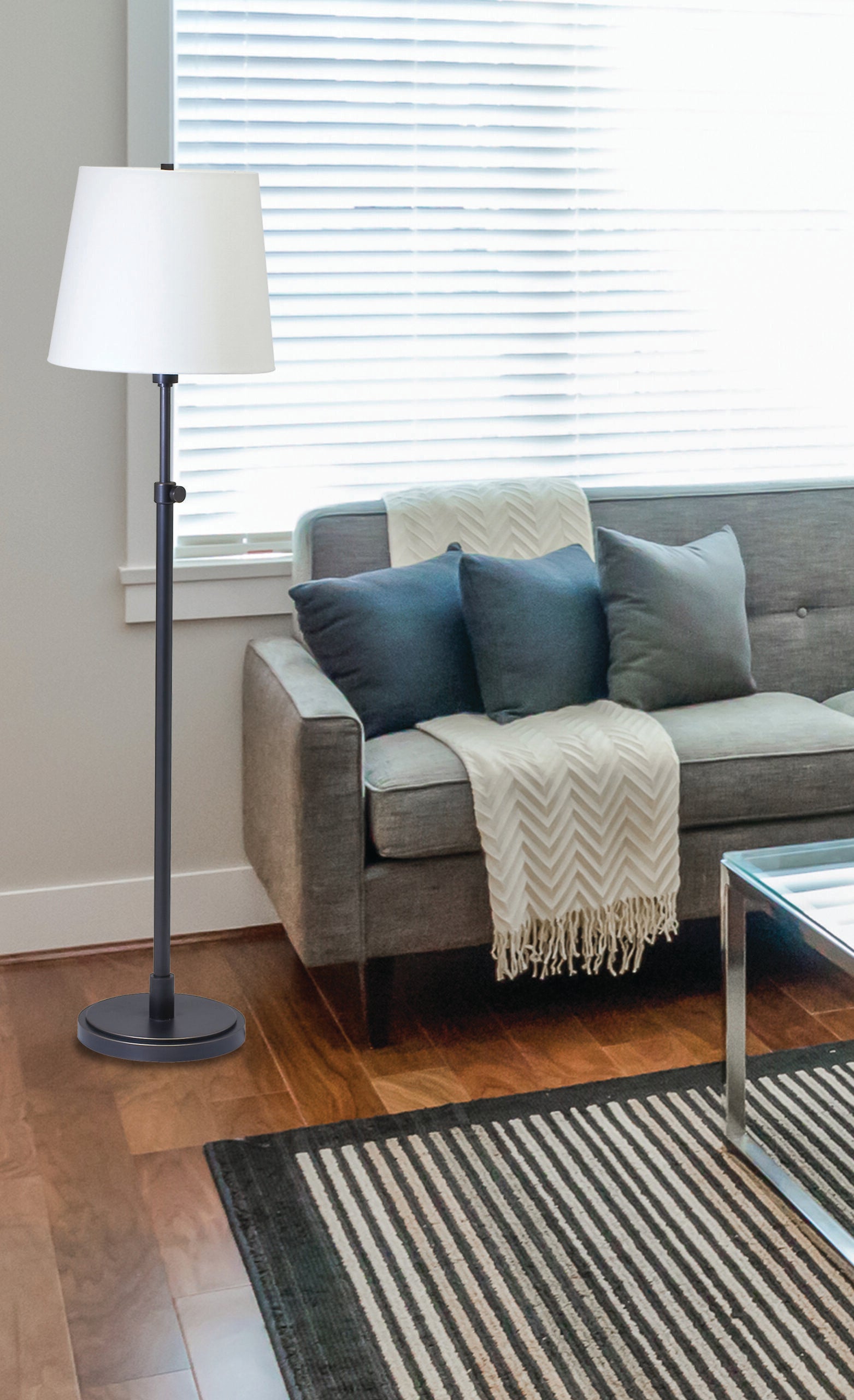 46-inch Townhouse Oil Rubbed Bronze Floor Lamp