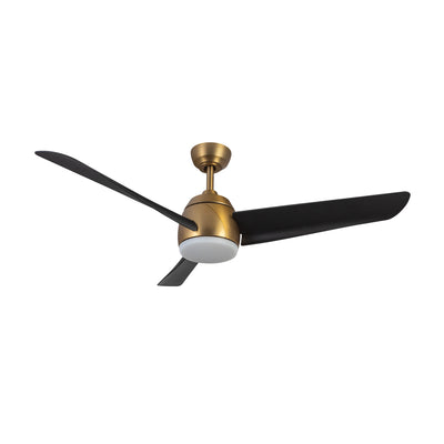 Thalia 54-in Brushed Gold and Matte Black Reversible AC LED Ceiling Fan