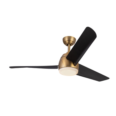 Thalia 54-in Brushed Gold and Matte Black Reversible AC LED Ceiling Fan