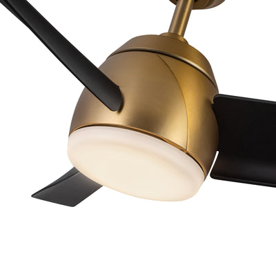 Thalia 54-in Brushed Gold and Matte Black Reversible AC LED Ceiling Fan