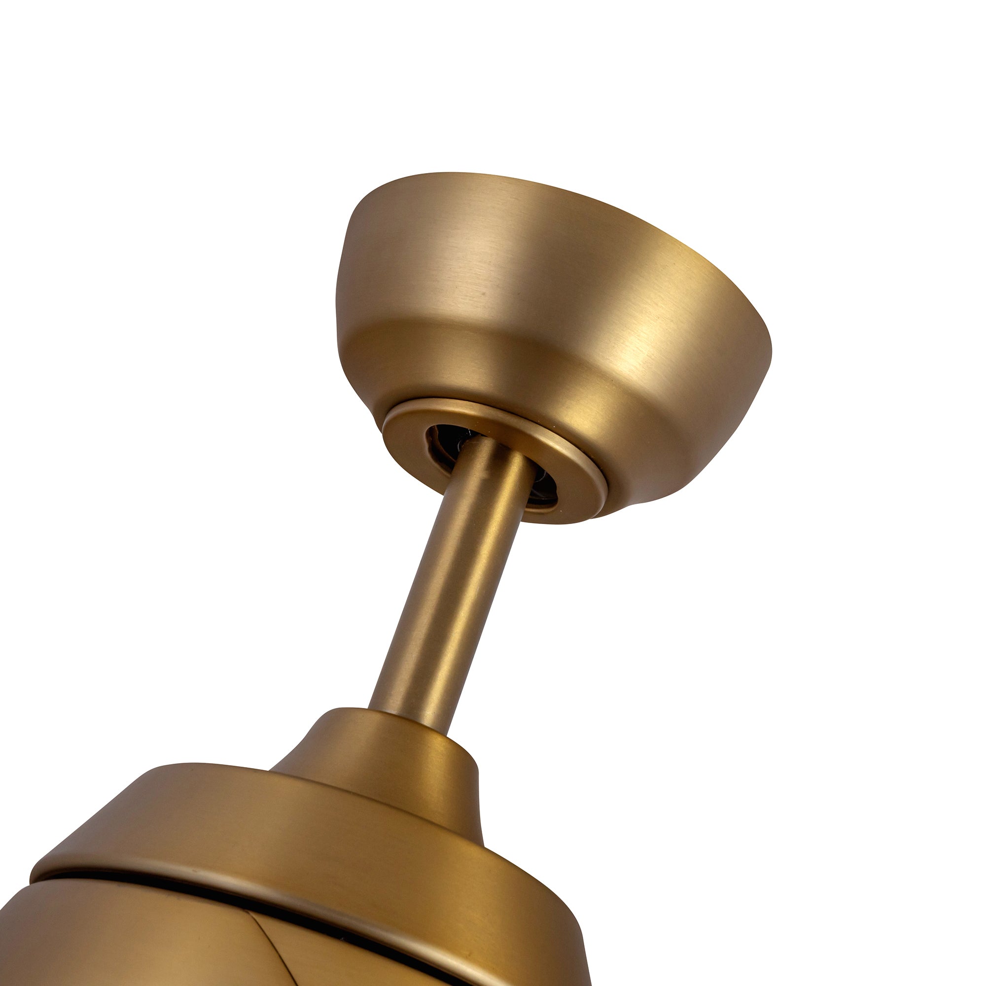 Thalia 54-in Brushed Gold and Matte White Reversible AC LED Ceiling Fan