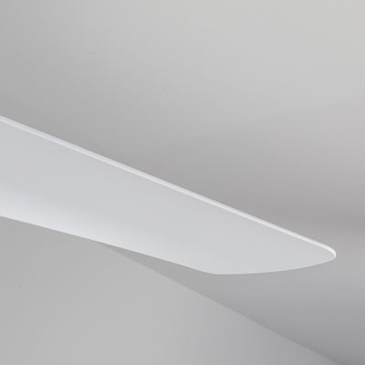 Thalia 54-in Brushed Gold and Matte White Reversible AC LED Ceiling Fan