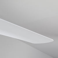 Thalia 54-in Brushed Gold and Matte White Reversible AC LED Ceiling Fan