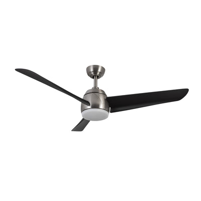 Thalia 54-in Brushed Nickel and Matte Black Reversible AC LED Ceiling Fan