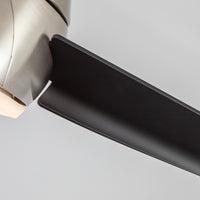 Thalia 54-in Brushed Nickel and Matte Black Reversible AC LED Ceiling Fan