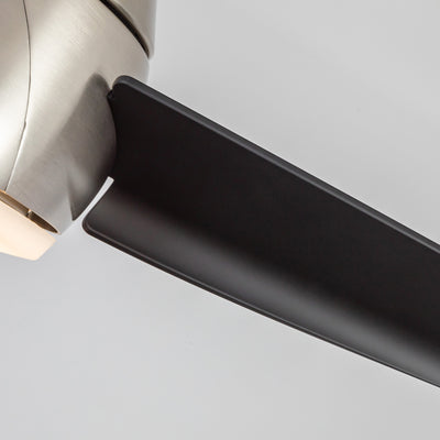 Thalia 54-in Brushed Nickel and Matte Black Reversible AC LED Ceiling Fan