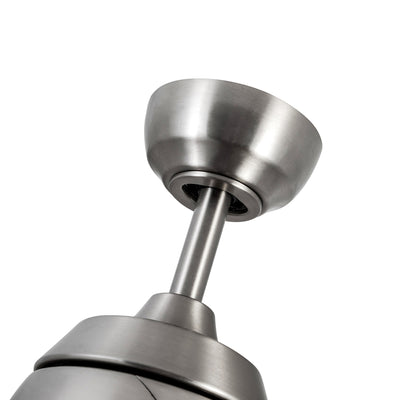 Thalia 54-in Brushed Nickel and Matte White Reversible AC LED Ceiling Fan