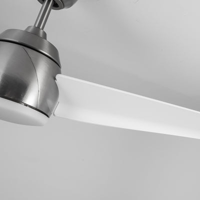 Thalia 54-in Brushed Nickel and Matte White Reversible AC LED Ceiling Fan