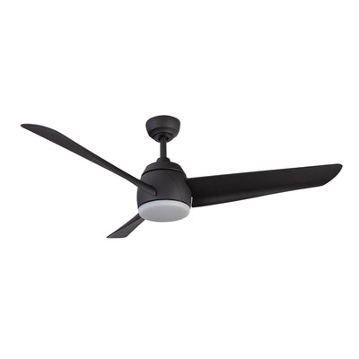 Thalia 54-in Matte Black Reversible AC LED Ceiling Fan