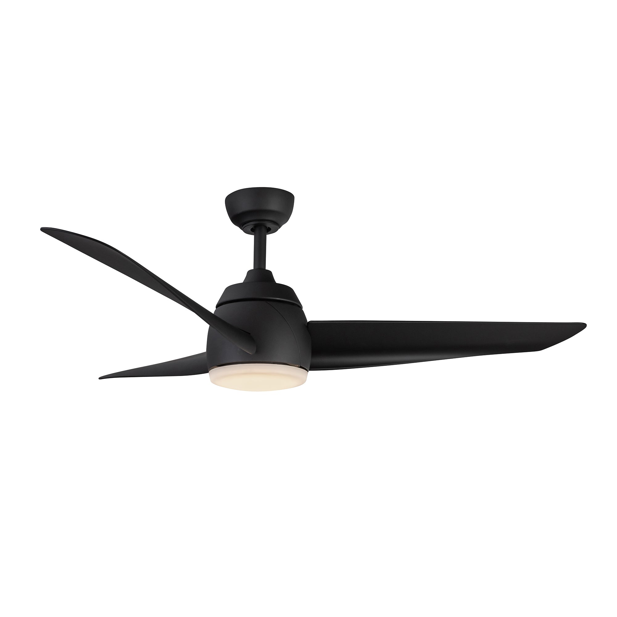 Thalia 54-in Matte Black Reversible AC LED Ceiling Fan