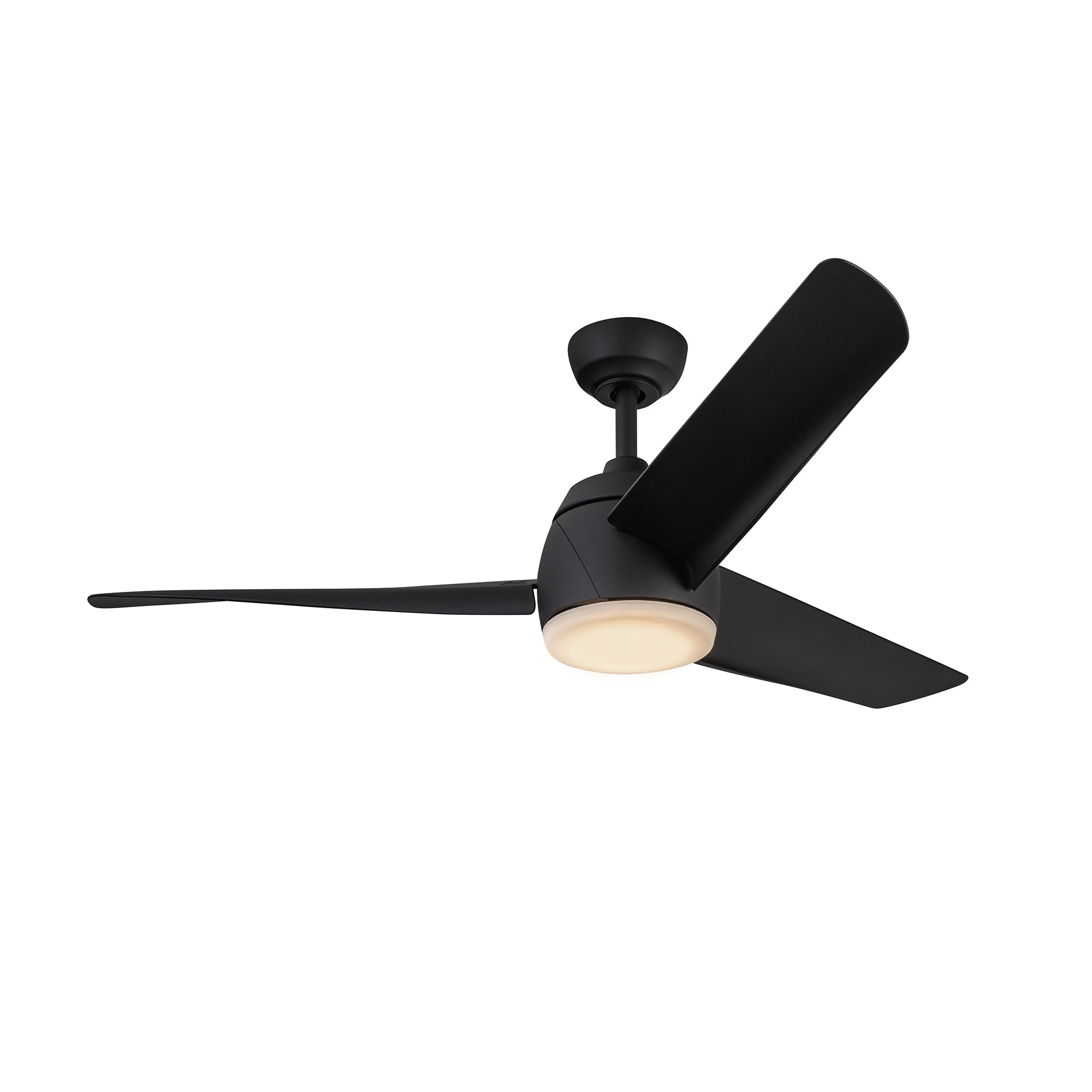 Thalia 54-in Matte Black Reversible AC LED Ceiling Fan