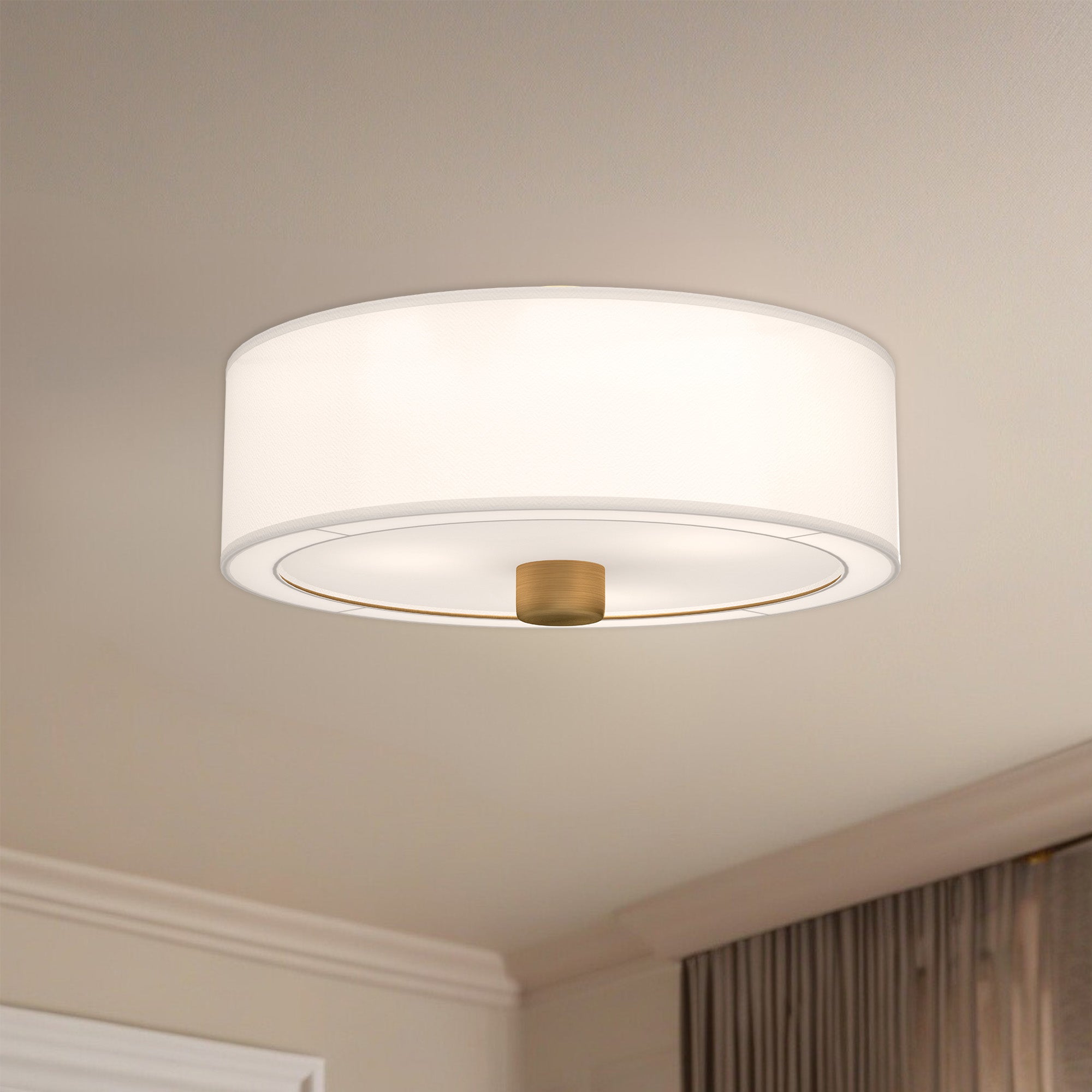 Theo 24-in Steel Flush Mount