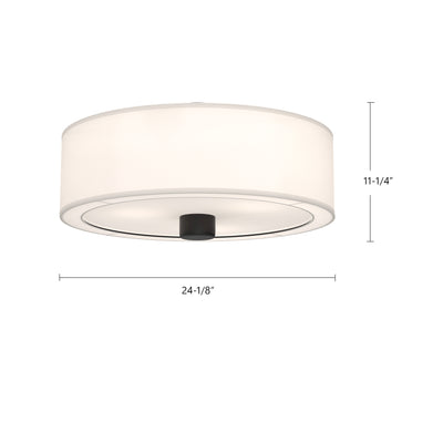 Theo 24-in Steel Flush Mount