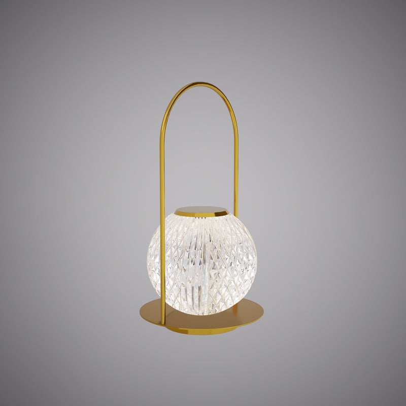 Maria Aged Brass Rechargeable Portable Table Lamp
