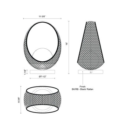 Lanai 16-in Steel Table Lamp