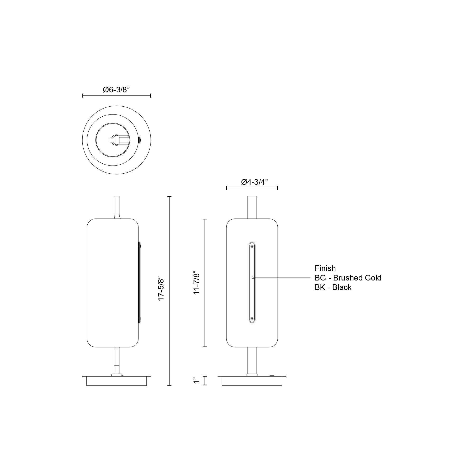 Hilo 18-in Aluminum Table Lamp