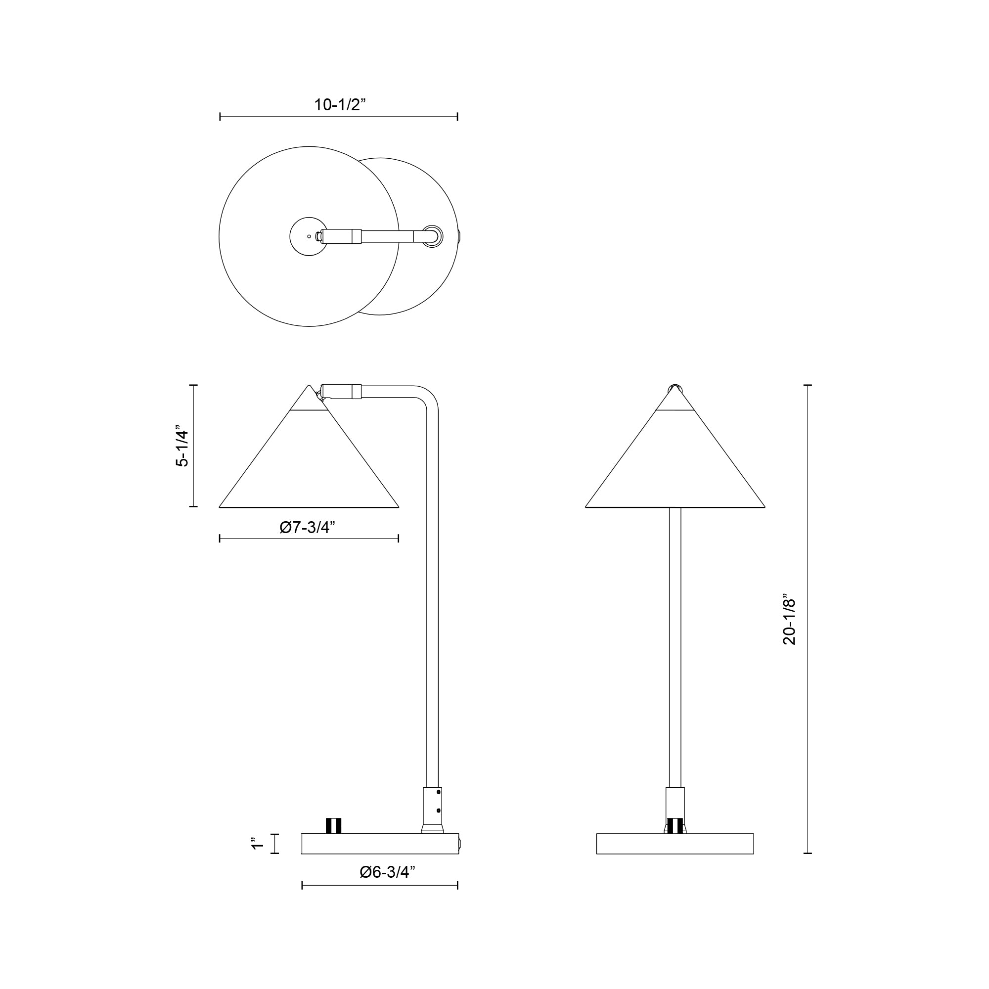 Remy 20-in Steel Table Lamp