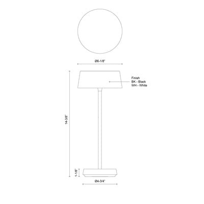 Tindra 14-in Steel Table Lamp