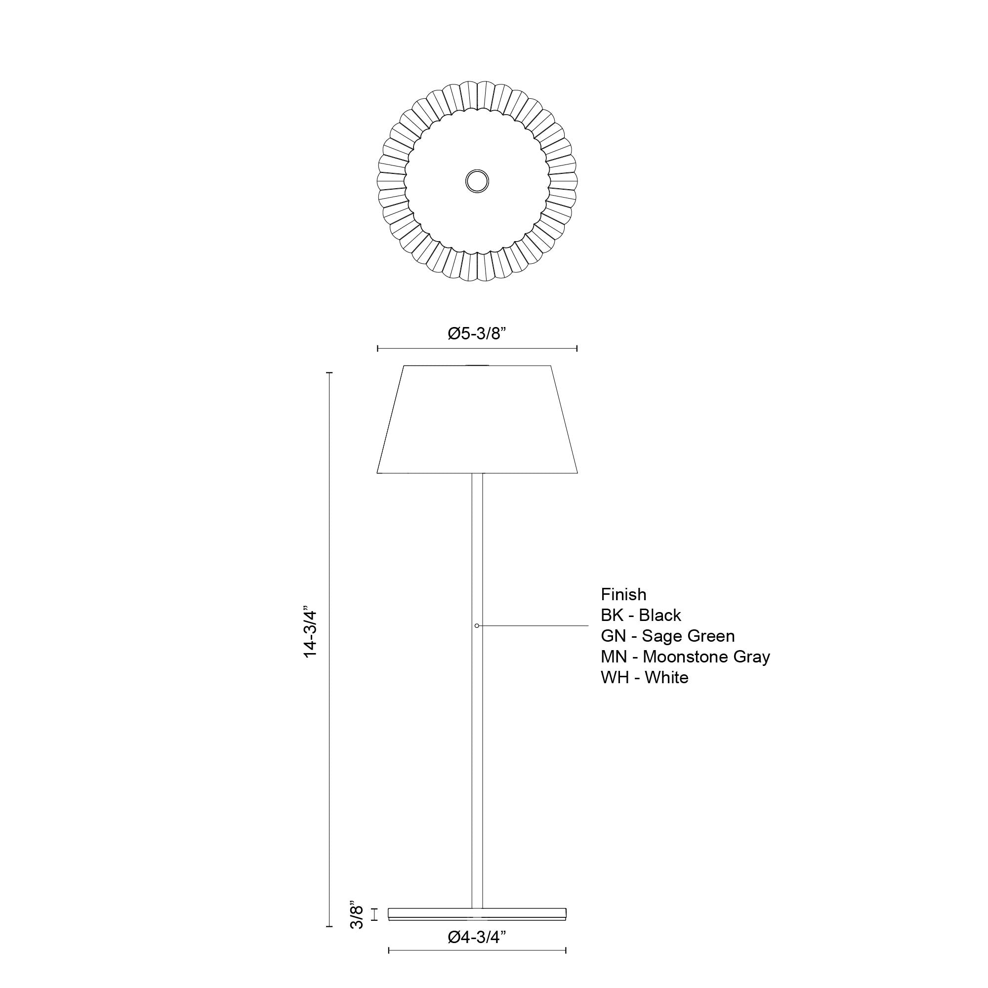 Dario 14-in Steel Table Lamp