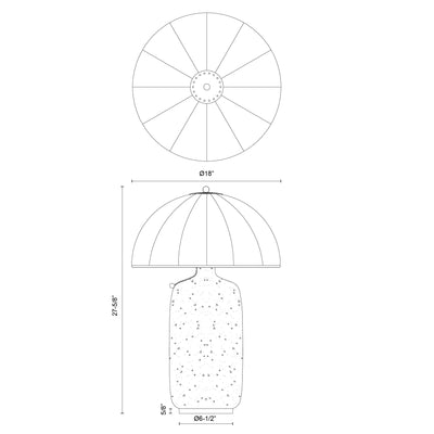 Crosby 18-in Steel Table Lamp